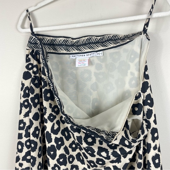 Gretchen Scott Designs Black and White Leopard Midi Skirt - Picture 6 of 8